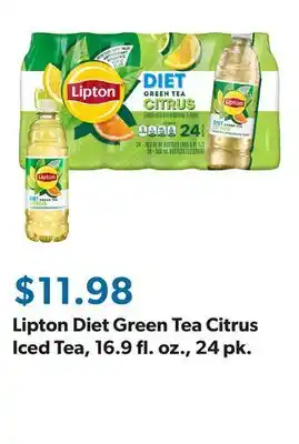 Sam's Club Lipton Diet Green Tea Citrus Iced Tea, 16.9 fl. oz., 24 pk offer