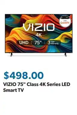 Sam's Club VIZIO 75 Class 4K Series LED Smart TV offer