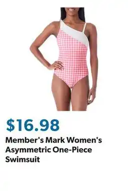 Sam's Club Member's Mark Women's Asymmetric One-Piece Swimsuit offer