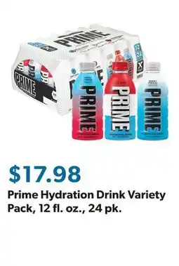 Sam's Club Prime Hydration Drink Variety Pack, 12 fl. oz., 24 pk offer