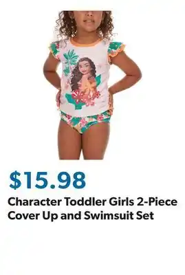 Sam's Club Character Toddler Girls 2-Piece Cover Up and Swimsuit Set offer