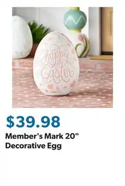 Sam's Club Member's Mark 20 Decorative Egg offer