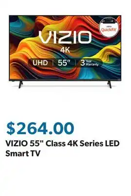 Sam's Club VIZIO 55 Class 4K Series LED Smart TV offer