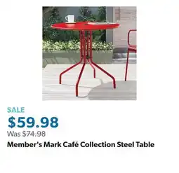 Sam's Club Member's Mark Café Collection Steel Table offer