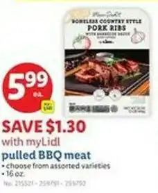 Lidl Pulled bbq meat offer