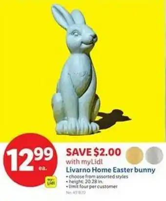 Lidl Livarno Home Easter bunny offer