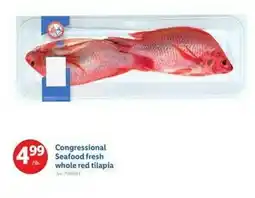 Lidl Congressional Seafood fresh whole red tilapia offer