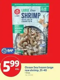 Lidl Ocean Sea frozen large raw shrimp offer