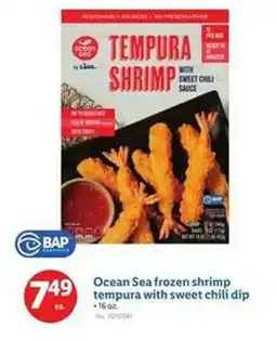 Lidl Ocean Sea frozen shrimp tempura with sweet chili dip offer