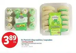 Lidl St. Patrick's Day cookies/cupcakes offer