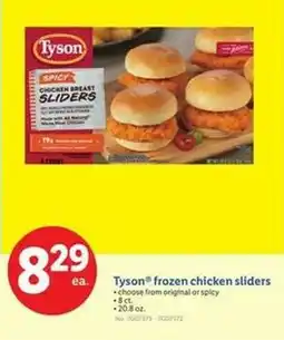 Lidl Tyson frozen chicken sliders offer