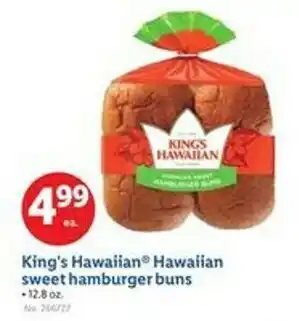 Lidl King's Hawaiian Hawaiian sweet hamburger buns offer