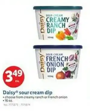 Lidl Daisy sour cream dip offer