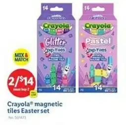 Lidl Crayola magnetic tiles Easter set offer