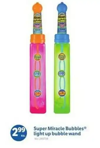 Lidl Super Miracle Bubbles light up bubble wand offer