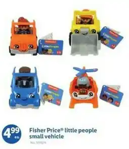 Lidl Fisher Price little people small vehicle offer