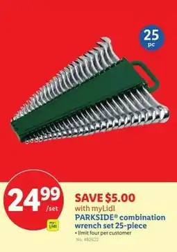 Lidl Parkside combination wrench set offer