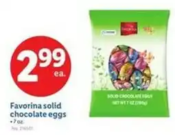 Lidl Favorina solid chocolate eggs offer