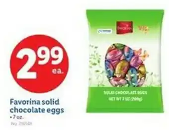 Lidl Favorina solid chocolate eggs offer