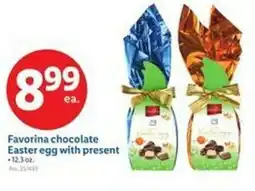 Lidl Favorina chocolate Easter egg with present offer