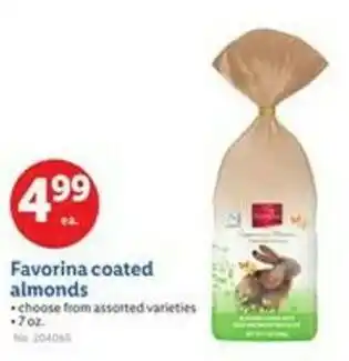 Lidl Favorina coated almonds offer