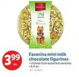 Lidl Favorina mini milk chocolate figurines offer