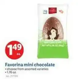 Lidl Favorina mini chocolate offer