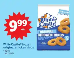 Lidl White Castle frozen original chicken rings offer