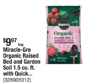 The Home Depot Miracle-Gro Organic Raised Bed and Garden Soil 1.5 cu. ft. with Quick... offer