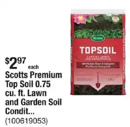 The Home Depot Scotts Premium Top Soil 0.75 cu. ft. Lawn and Garden Soil Condit... offer