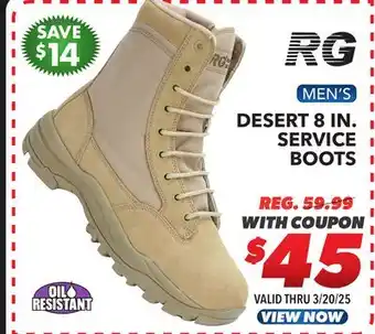 Big 5 Response Gear Desert 8 Men's Service Boots offer