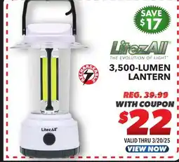 Big 5 LitezAll 3500-Lumen Rechargeable Lantern offer