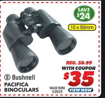 Big 5 Bushnell Pacifica 10x50 Binoculars offer