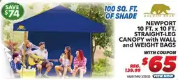 Big 5 Golden Bear Newport 10'x10' Straight-Leg Canopy with Wall offer