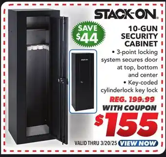 Big 5 Stack-On 10 Gun Security Cabinet offer