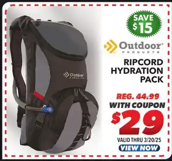 Big 5 Outdoor Products Ripcord Hydration Pack offer