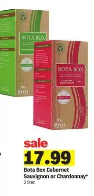 Meijer Bota Box Cabernet Sauvignon or Chardonnay offer