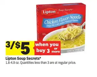 Meijer Lipton Soup Secrets offer