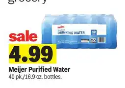 Meijer Meijer Purified Water offer