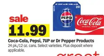 Meijer Coca-Cola, Pepsi, 7UP or Dr Pepper Products offer