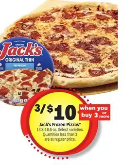 Meijer Jack's Frozen Pizzas offer