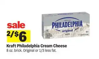 Meijer Kraft Philadelphia Cream Cheese offer