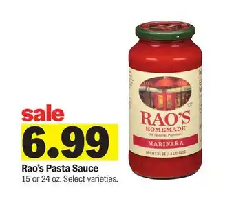 Meijer Rao's Pasta Sauce offer