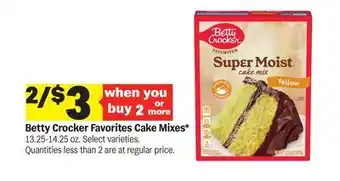 Meijer Betty Crocker Favorites Cake Mixes offer