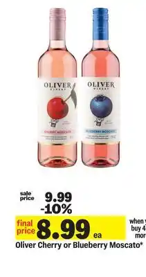 Meijer Oliver Cherry or Blueberry Moscato offer