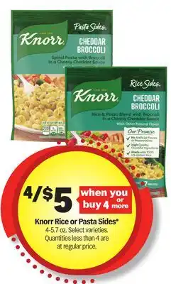 Meijer Knorr Rice or Pasta Sides offer