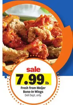 Meijer Fresh from Meijer Bone-In Wings offer