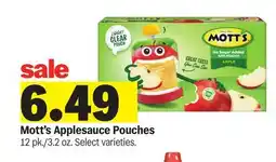 Meijer Mott's Applesauce Pouches offer