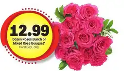 Meijer Dozen Roses Bunch or Mixed Rose Bouquet offer