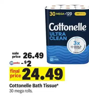 Meijer Cottonelle Bath Tissue offer